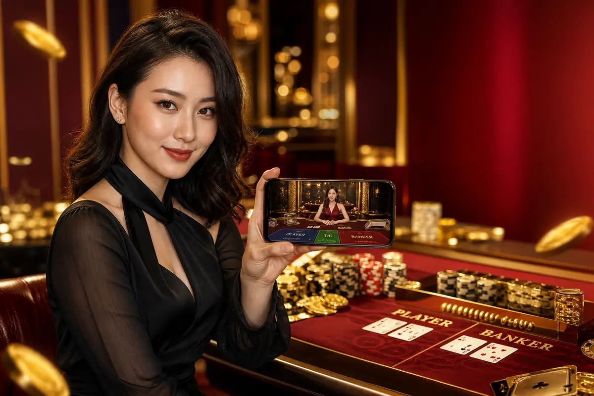 borneo77 Casino meja live dealer baccarat